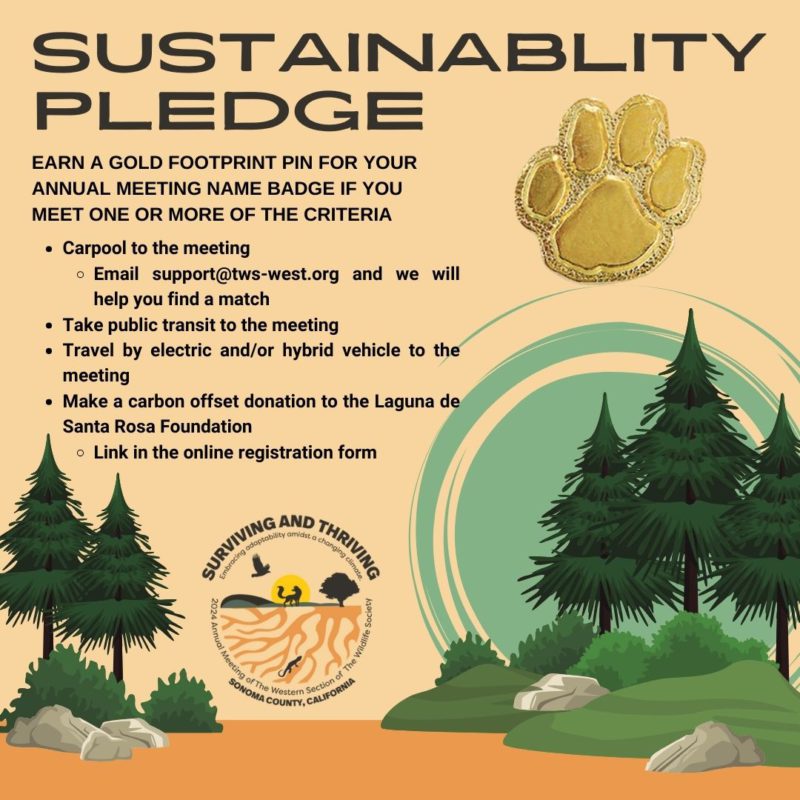 Earn a Sustainability Pin for your Name Badge 2024 Annual Meeting